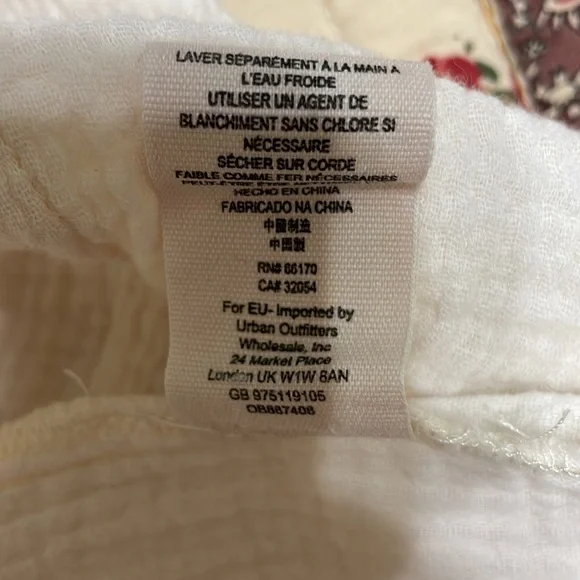 Free People cream crinkle gauze long sleeve top - Picture 10 of 11